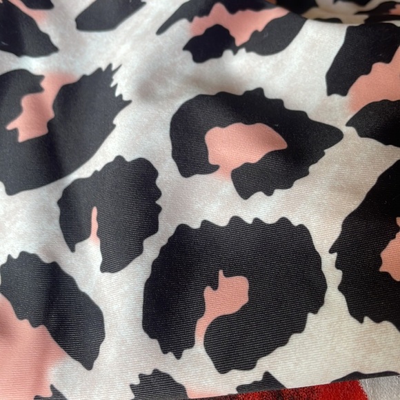 NEW beachsissi Mid / high rise bikini swim bottom leopard pattern size Large - Picture 3 of 8